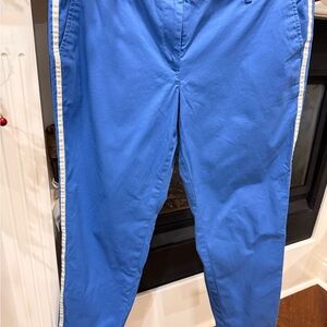 Talbots Relaxed Blue Chinos with White Stripe